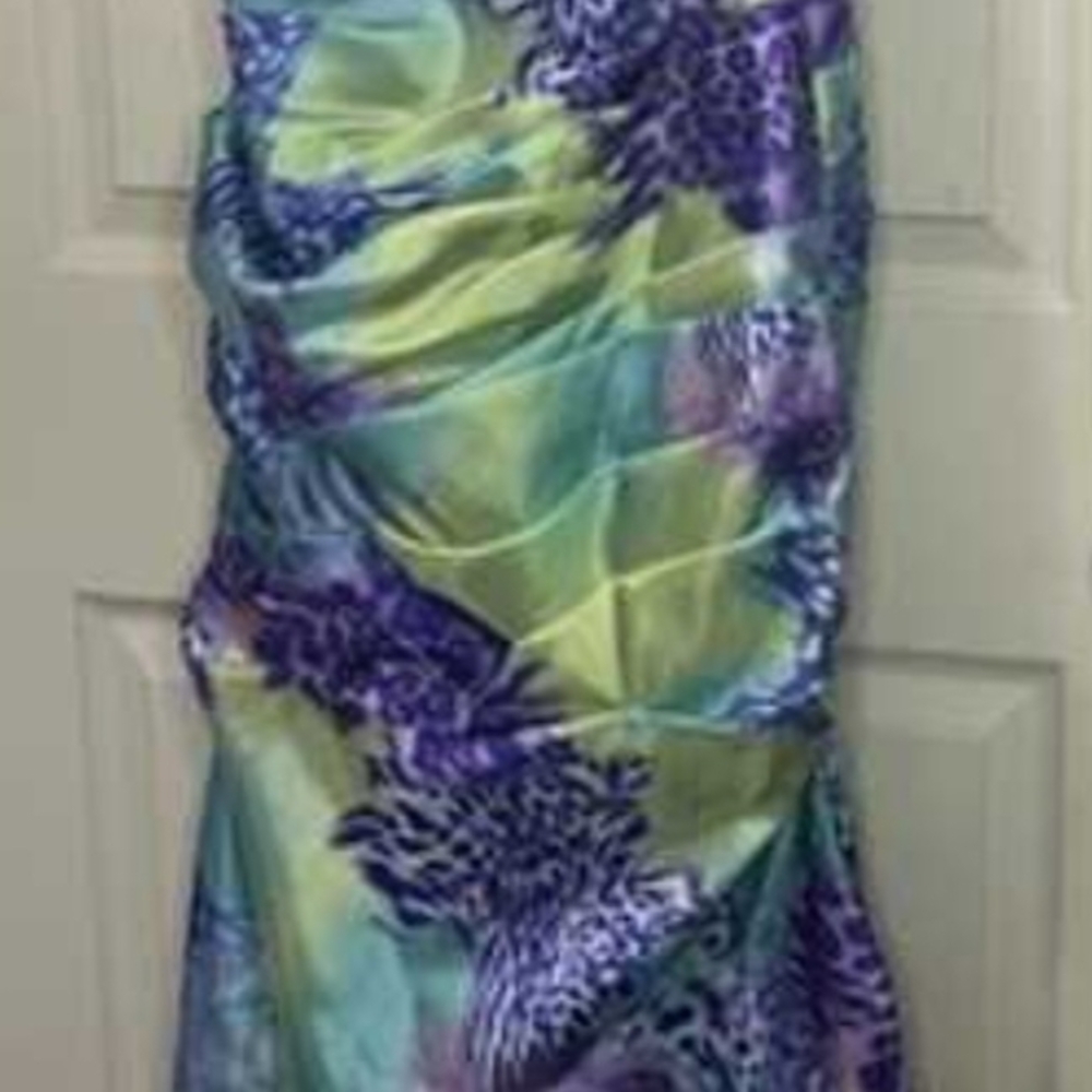 Mori Lee Prom Dress Mermaid Floor Length Corset Back Beaded Formal Gown Size 5/6 - Picture 12 of 12
